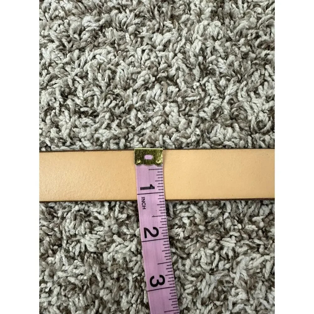 Fossil Womens Belt Vintage Genuine Leather Multicolor Knotted Keeper Belt Size L